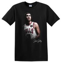 Josh Giddey Chicago Bulls Basketball Player T Shirt Graphic Tee L gray