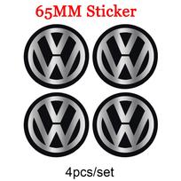 4 vnt. aliuminio metalinis emblemos lipdukas ratų centrinei daliai Automobilio lipdukas Ženklelis Volkswagen VW R GTI Golf 5 7 Caddy Passat b6 Polo Tiguan CWY1JUYFT2