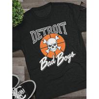Detroit Bad Boys T-Shirt: Vintage Basketball Meister Tri-Blend Shirt 5XL juoda