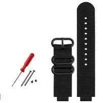 24*16mm Double-deck Nylon Watch Strap for Timex Watch T2N721 T2N720 739 TW2T6300 Band  Watchband with Screw Rod and Tools 24mm gray