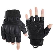 Outooor Fingerless Gloves Hard Shell Sports Paintball Airsoft Hunting Combat Riding Hiking Cycling Anti-skid Gear Men M juoda
