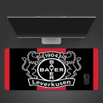 Bayer 04 Mouse Pad, Large Gaming Desk Mat, Non-slip XXL Mousepad for Laptop & Tablet, Mini PC Playmat with Stitched Edges 30cmx60cm(11.8x23.6inch) black