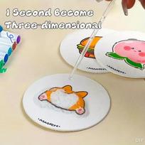20Pcs 3D 6Cm Round Board Paper – Foam Explosion Art Craft Paper, Ideal For Diy & Creative Activities balta