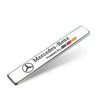 3D Metaliniai Automobilio Logotipo Lipdukai Šoninio Sparno Galinės Bagažinės Stiliaus Aksesuarai Mercedes Benz AMG W204 W205 W203 W211 W212 W213 W201 white