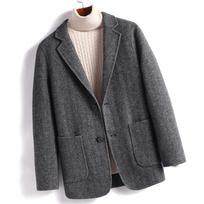 Men's Herringbone Double-Sided Wool Blazer - 2026 Style 185/100A pilka