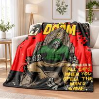 DOOM Flannel Throw Blanket Soft Warm Cozy For Sofa Bed Indoor Home Bedroom Use 130cmx150cm