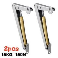 2PCS Heavy Duty Gas Struts 150/200N Soft Close Lid Support Hinges Automatic Slow Lowering Safe Pneumatic Lid Lifters Gas Springs