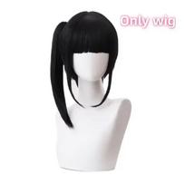 Tsuyuri Kanao Cosplay Kostiumas Suaugusiems Vaikams Anime Uniforma Moterims Kimono Haori Perukas Helovino Apranga Kids 110cm black