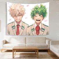 Mano Herojų Akademija Bakugo ir Deku gobelenas, Anime sienos dekoracija, Namų dekoro dovana gerbėjams 100X70CM beige