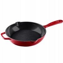 Cast Iron Frying Pan Gerlach Natur Iron 28 Burgundy 1 Pc 28 cm raudona
