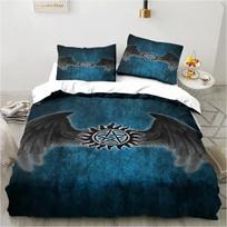 Supernatural Logo Bedding Set Duvet Cover Bed Set Quilt Cover Pillowcase Comforter king Queen Size Boys Adult Bedding Set 70x133cm 2pcs