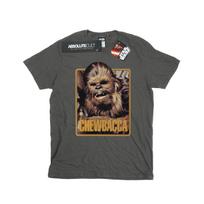 Star Wars Mens Chewbacca Scream T-Shirt XL medžio anglis