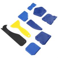 9pcs set Silicone Sealant Remover Glass Scraper Grout Caulking Finishing Cleaning Tool Kit blue