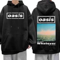 Rock Band O-Oasis 2025 Tour Hoodies Men's Women Clothing Fashion Hip Hop Long Sleeves Hooded Sweatshirt Casual Popular Hoodie L white