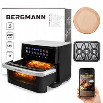Bergmann be aliejaus gruzdintuvė, 10 l, 2000 W, su automatinėmis programomis