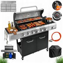 Dujinis sodo grilis Bergmann su 7 degikliais, ketaus grotelėmis ir 19,9 kW galia