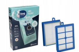 Sintetiniai dulkių siurblio maišeliai Electrolux S-bag E206S, 4 vnt., su HEPA filtru, EL251754