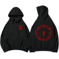 DOOM The Dark Ages Žaidimo Spausdinti Gobtuvukai Žieminiai Vilnos Ilgomis Rankovėmis Gobtuviniai Marškinėliai Laisvalaikio Mada Unisex Drabužiai XXXL black