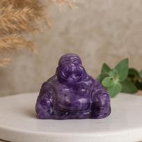 Amethyst Buddha Statue, 35x40x23mm