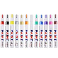 12 Colors Epoxy Resin Drawing Pen Gold Leafing Point Pen Marker Acrylic Paint Highlights Metallic Permanent Markers Kit 1 white