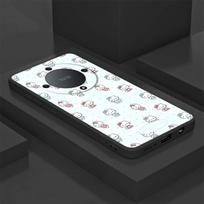 Case for Honor 8X X8 X6 200 400 Lite X9a 70 90 X5b Magic5Lite X7 Black Soft Phone Cover Sanrio Hello Kitty Eating Watermelon Honor 90 Pro black