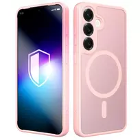 3MK Protection: Misty phone case with MagSafe support for Samsung Galaxy S25 (S931), pink