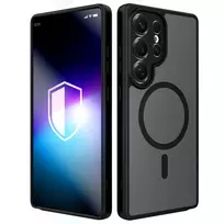 3MK Protection: Misty MagCase phone case with MagSafe support for Samsung Galaxy S25 Ultra (S938), black