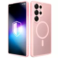 3MK Protection: Misty MagCase phone case with MagSafe support for Samsung Galaxy S25 Ultra (S938), pink