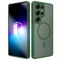 3MK Protection: Misty MagCase phone case with MagSafe support for Samsung Galaxy S25 Ultra (S938), green