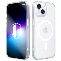 3MK Misty MagCase phone case with MagSafe support for iPhone 15 white