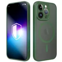 3MK Misty phone case with MagSafe support for iPhone 15 Pro green