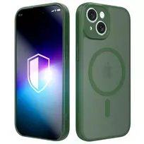 3MK Misty phone case with MagSafe support for iPhone 15 green