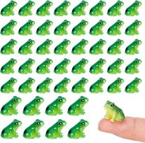 30/50Pc Small Resin Frogs Cute Green Frog Figurines Miniature Animals Ornament For Diy Crafts Landscape Aquarium Garden Decoration 30pc green