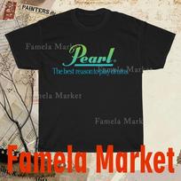 Pearl Drums Men's Black Logo TEE T-Shirt Funny American Size S to 5XL T-Shirt 4XL white