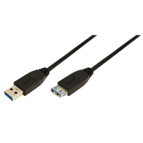 2direct LogiLink USB extension cable 1m Black