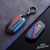 Automobilio rakto dėklas Apsauginis apvalkalas BMW 1 2 3 5 7 serijai X1 F48 X3 G20 X4 X5 G05 X6 F16 M40i M440i G02 G31 G23 F34 F15 Raktų pakabukas bzdf48 gray