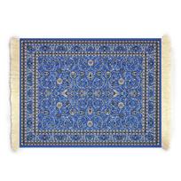 Boho Rug Style Mouse Pad Retro Pattern Keyboard Mat Desk Decor Computer Mat mėlyna