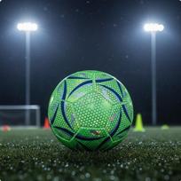 Atspindintis futbolo kamuolys Atsparus dėvėjimuisi Šviečiantis tamsoje Mašininiu būdu susiūtas Šviečiantis futbolo kamuolys Size 4 B gray