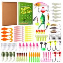 Merry Christmas Advent Calendar Fishing Christmas Countdown, Fishing Tackle Advent Calendar For Fish Adult Men Teen Boys -Day Countdown One Size žalia