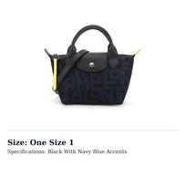 LONGCHAMP Le Pliage LGP Fabric Canvas Bag, Dumpling Bag, Handbag, Crossbody Bag, Shoulder Bag Mini Women's 1500412H05 One Size 1 black