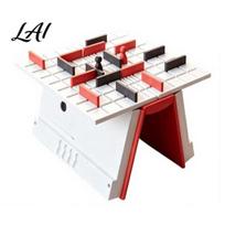 Space Saving Chess Set Wall Strategy Board Game Book Shaped Portable Maze Tabletop Game with Built‑in Storage Novelty 3D Printed Puzzle gray