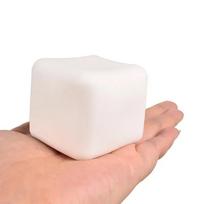 Squishy Milk White Tofu Squeeze Toy Cute White Square Sensory Stress Relief Fidget Toys Dough Ball Gifts For Adults Best Gift white