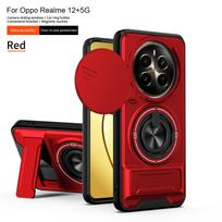 For Realme 12+ Case Realme 12 13 Cover Narzo 70 Realme P1 Phone Case Magnetic Holder Military Armor Camera Protection Cover realme 12 4G black