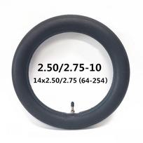 14x2.50/2.75 (10\) Visureigio padangos tiesus/lenktas vožtuvas vidinis vamzdis elektriniam dviračiui Straight valve inner tube gray