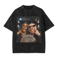 Tung Tung Tung Sahur Is Calling Scuba Dance Funny Meme Tshirts Men Cotton Tees Round Collar Short Sleeve T Shirt Printed Tops L black
