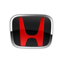 3D H Badge for Honda Civic VEZEL CRV City Accord Fit Odyssey Car Steering Wheel Emblem Hood Front Grill Rear Trunk d64 Logo Sticker 53mmX43mm