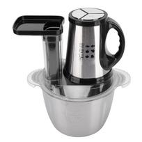 Electric Food Processor 300W 3L Stainless Steel Electric Veggie Chopper Meat Grinder for Onion Garlic Salad Home Use EU gray