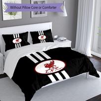 Liverpool Fc Premier League 3‑Piece Bedding Set,Soft Breathable Duvet Cover with 10 Pillowcases,Multi‑Scene for Bedroom Dorm,Perfect Holiday Birthday 180cmx210cm