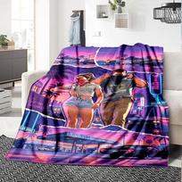 1pc Blanket - Game Grand Theft Auto Print Design,Lightweight Blanket for Sofa,Bed- Soft &Warm,Gift for All Seasons 130cmx150cm