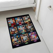 Grand Theft Auto (1) Rug Suitable For Living Rooms Bedrooms Computer Rooms Dining Areas And Placement Under Tables And Chairs Also An Ideal Choice For 60cmx90cm